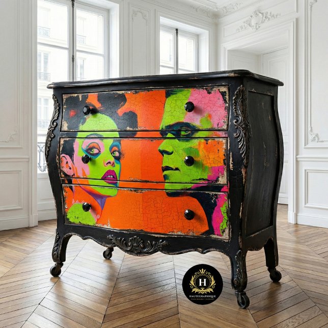 Wedding Bride of Frankenstein Decoupage  Tissue Paper (Creator Uploaded)