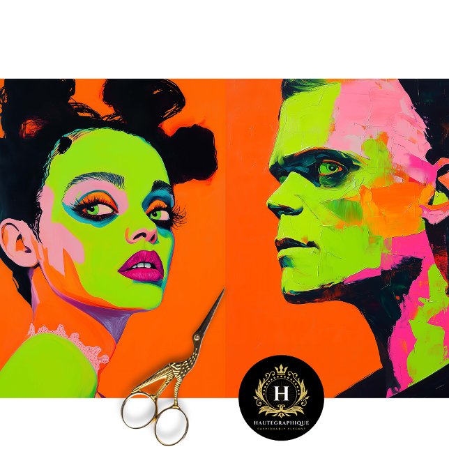 Wedding Bride of Frankenstein Decoupage  Tissue Paper (Creator Uploaded)