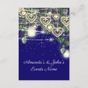 Wedding Bride Rustic Wood Gold Royal Blue Invitation