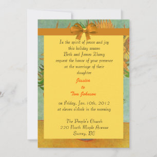 wedding, bride's parents invitation