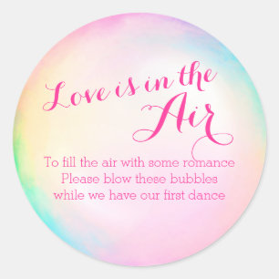 Wedding Bubbles Bottle stickers label