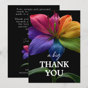 🌈 Wedding budget Thank You Card