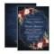 Wedding Burgundy Floral Blue Wood Geometric Gold