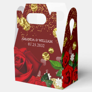 Wedding Burgundy Luxurious Favour Box