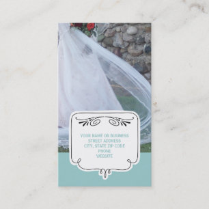 Wedding Business Cards {Teal}