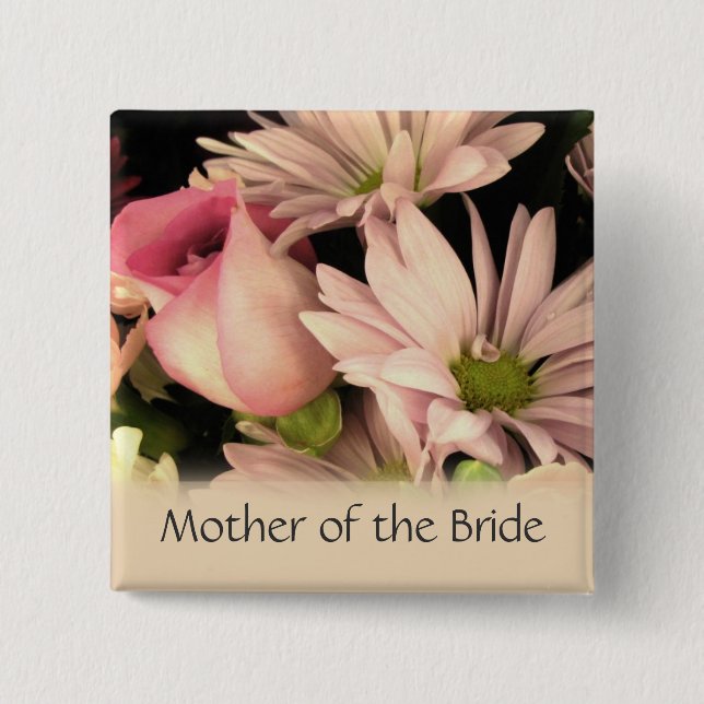 Wedding button for Mother of the Bride (Front)