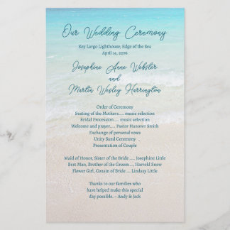 Wedding By the Sea Affordable Flat Programs