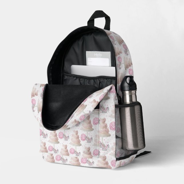 Wedding Cake Backpack #3 (Back Corner Right (Open))