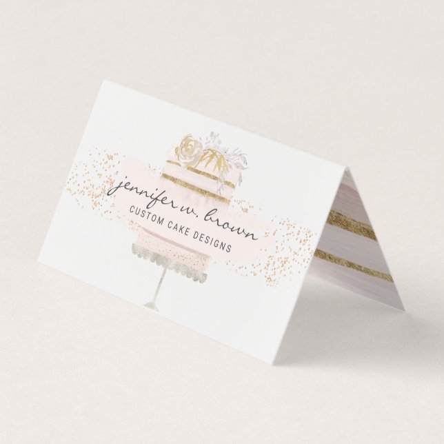 Wedding Cake Baker Business Card (Front)
