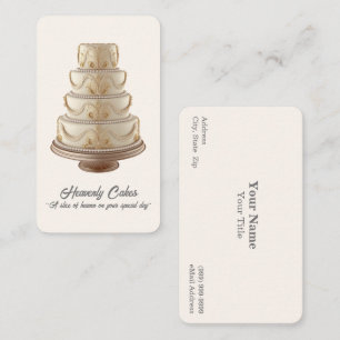 Wedding Cake / Bakery Business Card