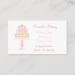 Wedding Cake Bakery Business Card