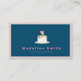 Wedding Cake Bakery Decorator Business Card