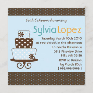 Wedding Cake Bridal Shower Invitation