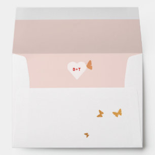 Wedding Cake Butterflies Envelope