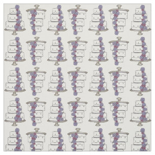 Wedding Cake Cakes Bridal Engagement Love Purple Fabric