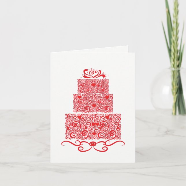 Wedding Cake Card (Front)