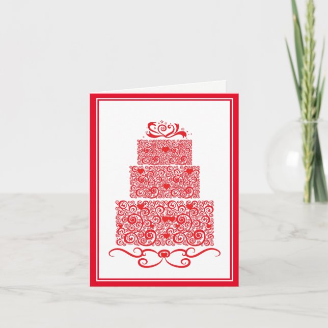 Wedding Cake Card (Front)