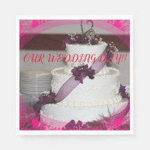 WEDDING CAKE Closeup PAPER Napkin