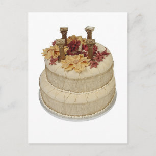 Wedding Cake Columns Postcard