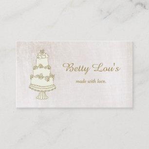Wedding Cake Decorator Pastry Shop Bakery III Business Card