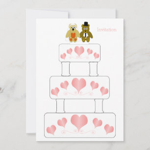 Wedding Cake Design Wedding Invitation