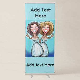 Wedding Cake Dolls Retractable Banner