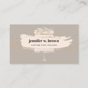 Wedding Cake Event Catering Orders Business Card