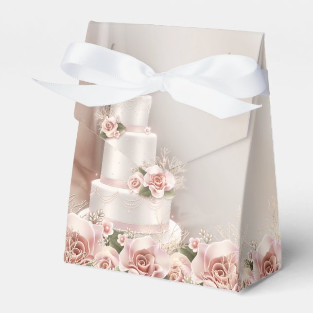 Wedding Cake Favour Box (Front Side)
