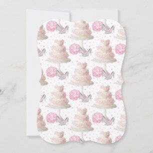 Wedding Cake Flat Greeting Card