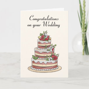 Wedding Cake Greeting Card