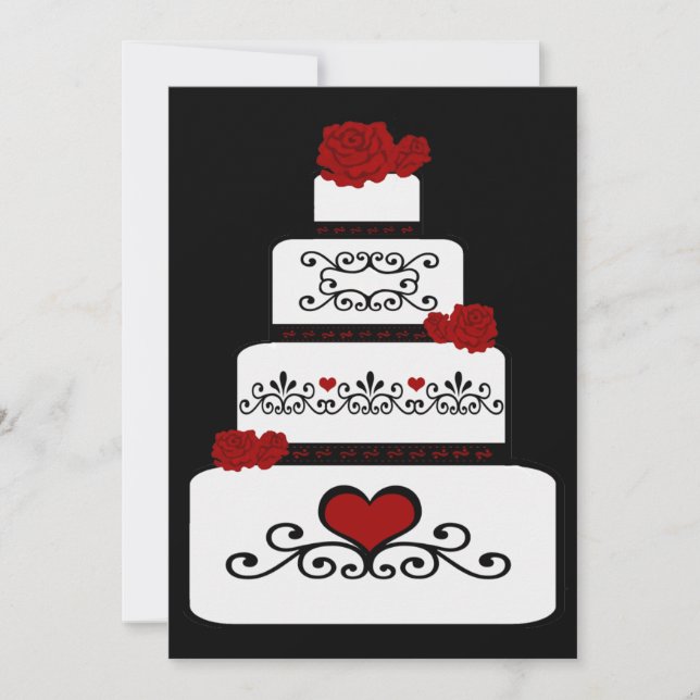 Wedding Cake Invitation (Front)