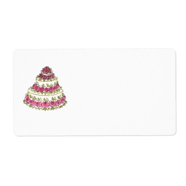 Wedding Cake Label (Front)