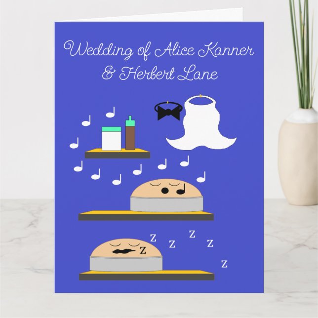 Wedding Cake Layers Well-wishes Card (Front)