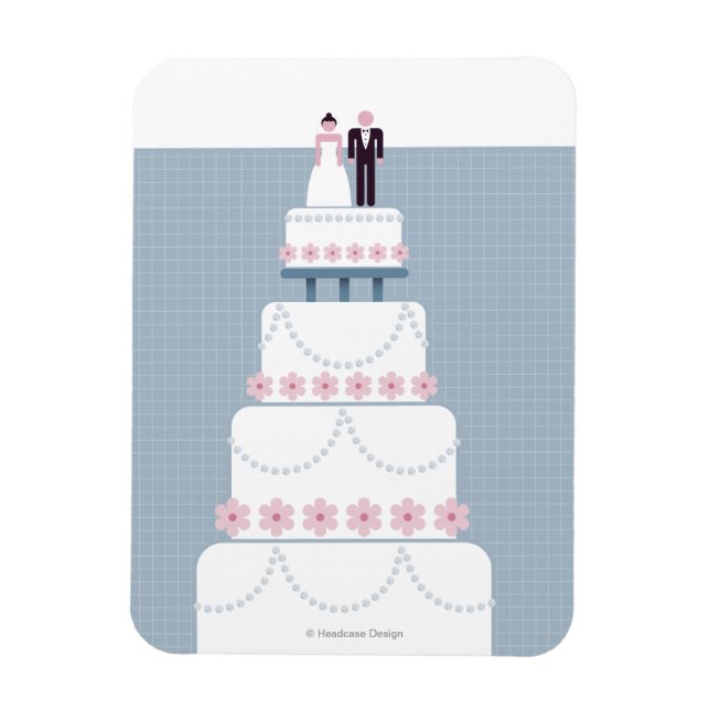Wedding Cake Magnet (Vertical)