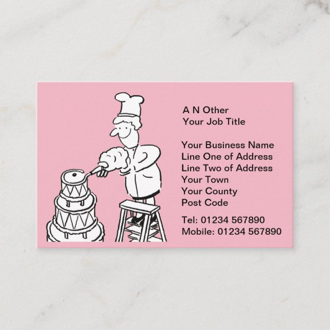 Wedding Cake Makers Business Card (Front)