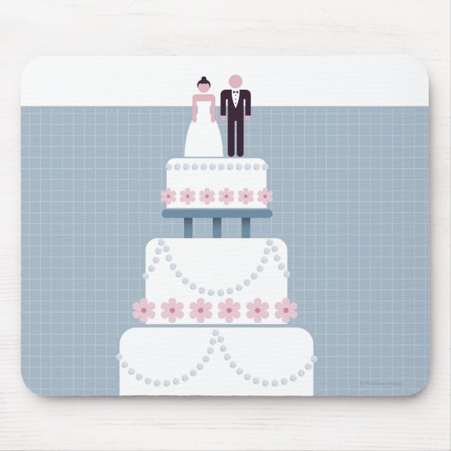 Wedding Cake Mouse Mat (Front)