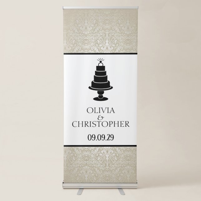 Wedding Cake Retractable Banner (Front)