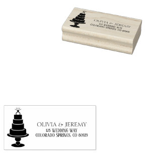 Wedding Cake Rubber Stamp