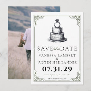 Wedding Cake Save The Date