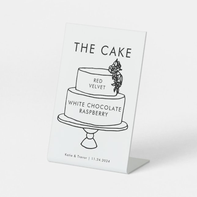 Wedding Cake Sign  (Front)