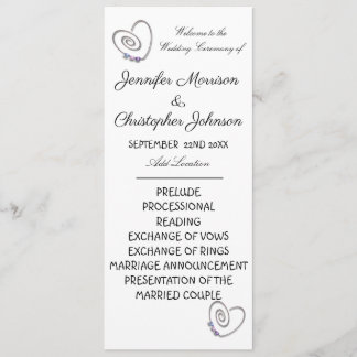 Wedding Cake Wedding Program Programme