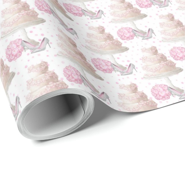 Wedding Cake Wrapping Paper (Roll Corner)