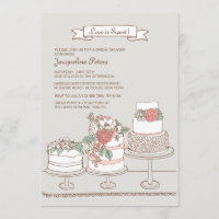 Wedding Cakes Invitation