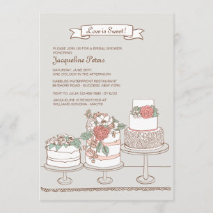 Wedding Cakes Invitation
