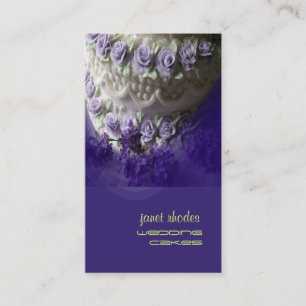 Wedding cakes pastry chef business card