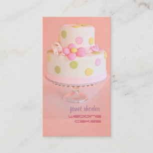 Wedding cakes pastry chef business card