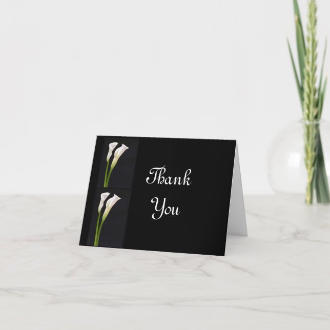 WEDDING CALA LILY THANK YOU NOTES (Front)