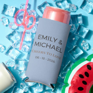 Wedding Can Coolers   Modern Party Favour