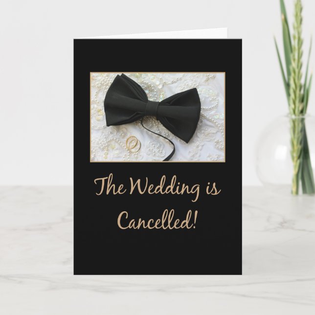 Wedding cancelation announcement (Front)