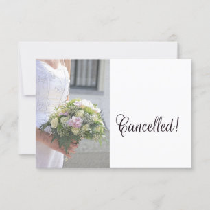 Wedding cancellation announcement
